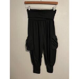 L.A.M.B. Gwen Stefani Womens Jogger Pants Petite Small Black Grunge Y2K Rare